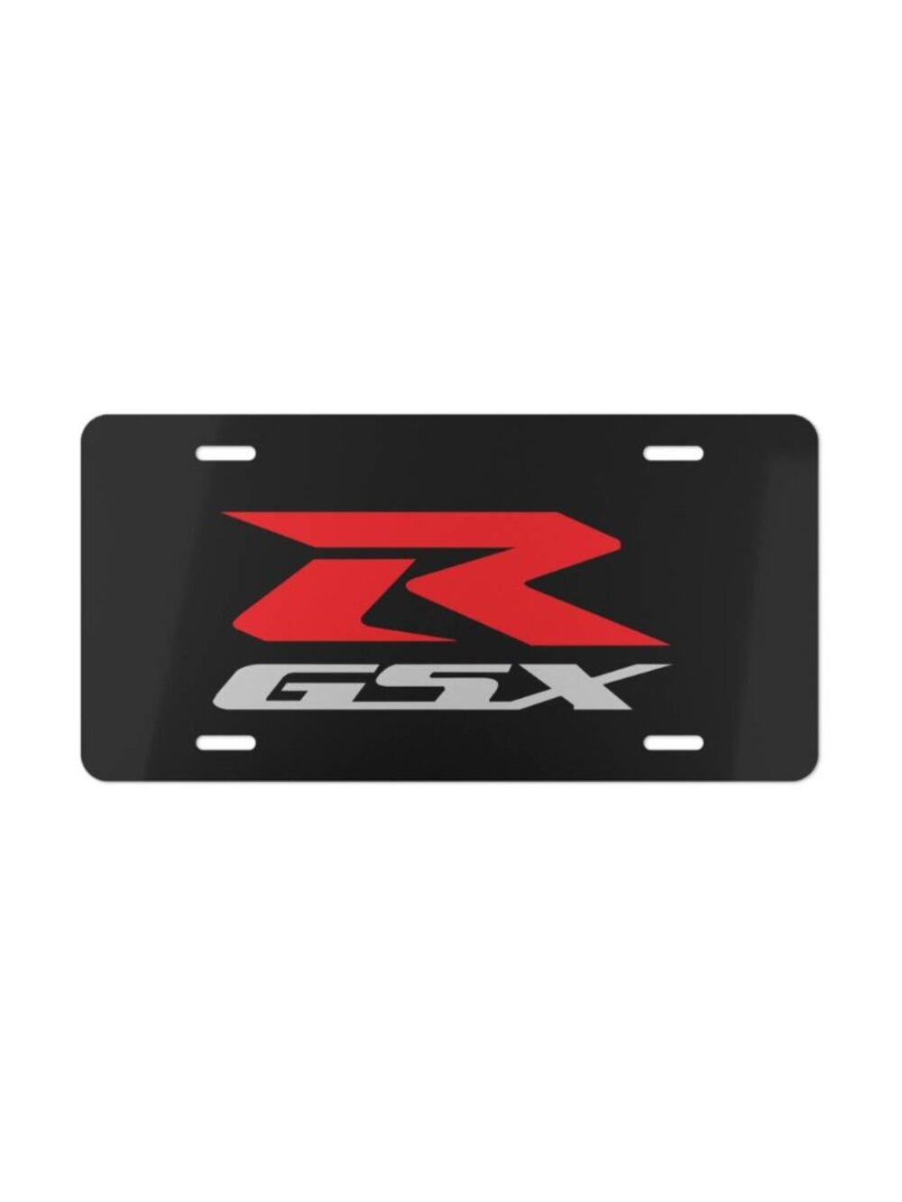 Suzuki GSX-R Racing Logo Vanity License Plate Aluminum Tag Made in USA